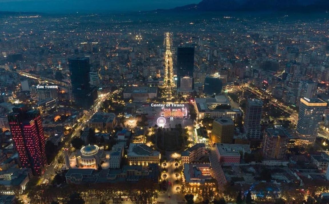 Апартаменти Sun Tower-Center Of Тирана Екстер'єр фото
